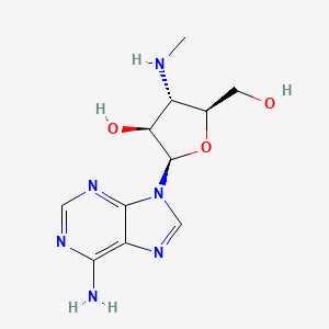 molecular formula C11H16N6O3 B1202282 3'-Methylamino-dA CAS No. 134934-83-1