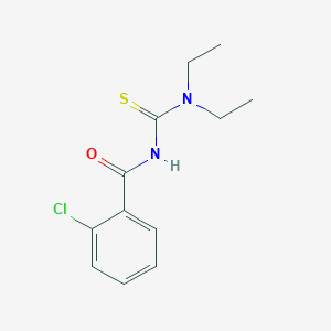molecular formula C12H15ClN2OS B1202287 2-chloro-N-(diethylcarbamothioyl)benzamide 