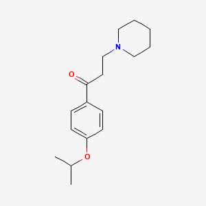 3-(1-Piperidinyl)-1-(4-propan-2-yloxyphenyl)-1-propanone