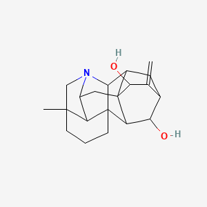 5-Methyl-12-methylidene-7-azaheptacyclo[9.6.2.01,8.05,17.07,16.09,14.014,18]nonadecane-13,19-diol