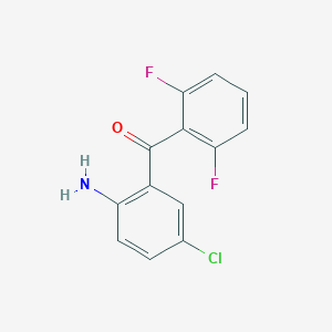molecular formula C13H8ClF2NO B120233 (2-Amino-5-chlorophenyl)(2,6-difluorophenyl)methanone CAS No. 28910-83-0