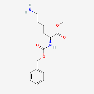 molecular formula C15H22N2O4 B1202333 (S)-甲基 6-氨基-2-(((苄氧羰基)氨基)己酸酯 CAS No. 5591-93-5
