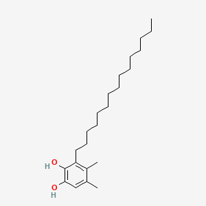 molecular formula C23H40O2 B1202334 4,5-Dimethyl-3-pentadecylcatechol CAS No. 7771-22-4