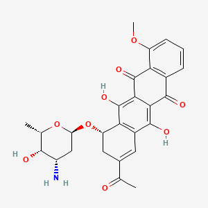 molecular formula C27H27NO9 B1202337 9,10-Anhydrodaunorubicin CAS No. 69804-36-0