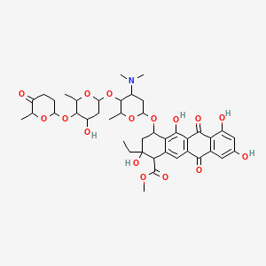 molecular formula C42H53NO16 B1202339 2-Hydroxyaclacinomycin A CAS No. 79127-36-9