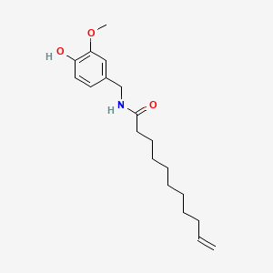 molecular formula C19H29NO3 B1202342 Undecenovanillylamide CAS No. 5555-46-4