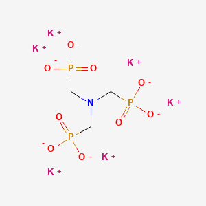molecular formula C3H6K6NO9P3 B1202343 Hexapotassium [nitrilotris(methylene)]trisphosphonate CAS No. 27794-93-0