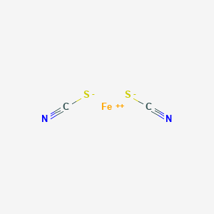 molecular formula C2FeN2S2 B1202350 Ferrous thiocyanate CAS No. 6010-09-9