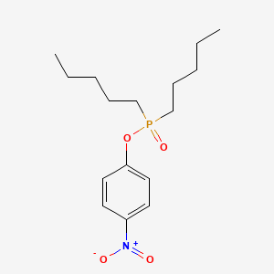 molecular formula C16H26NO4P B1202351 4-Nitrophenyl di-N-pentylphosphinate CAS No. 7284-69-7