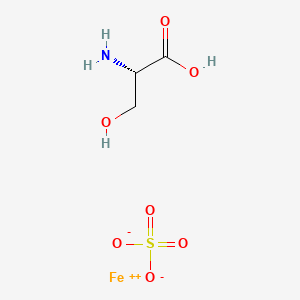 molecular formula C3H7FeNO7S B1202359 Aktiferrin CAS No. 57158-55-1
