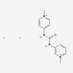 molecular formula C13H16I2N4O B1202363 (3,4-Bispyridinium-1,1-dimethyl)urea diiodide CAS No. 61369-04-8