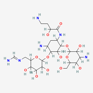 molecular formula C23H44N6O13 B1202365 6'-N-Formimidoylamikacin CAS No. 91704-91-5