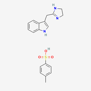 molecular formula C19H21N3O3S B1202367 Indole imidazoline CAS No. 36596-94-8