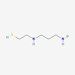 molecular formula C5H14N2S B1202368 2-((3-氨基丙基)氨基)乙硫醇 CAS No. 31098-42-7