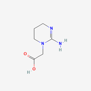 molecular formula C6H11N3O2 B1202376 1-Carboxymethyl-2-iminohexahydropyrimidine CAS No. 35404-56-9