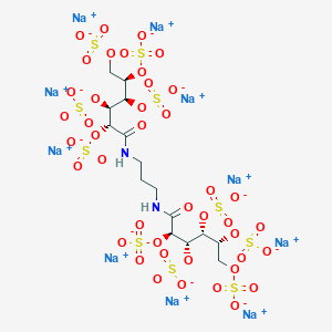 Decasodium;[(2R,3S,4R,5R)-1-oxo-1-[3-[[(2R,3S,4R,5R)-2,3,4,5,6-pentasulfonatooxyhexanoyl]amino]propylamino]-2,4,5,6-tetrasulfonatooxyhexan-3-yl] sulfate