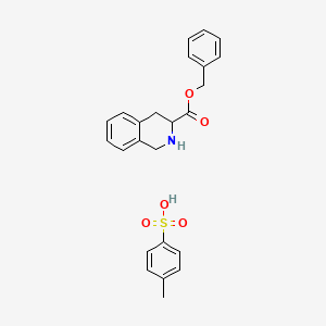 molecular formula C24H25NO5S B12023835 Benzyl 1,2,3,4-tetrahydro-3-isoquinolinecarboxylate 4-methylbenzenesulfonate 