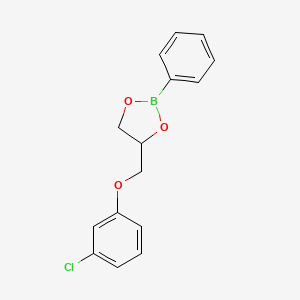 Benzeneboronic acid, cyclic ((m-chlorophenoxy)methyl)ethylene ester