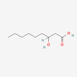 molecular formula C9H18O3 B1202390 3-Hydroxynonanoic acid CAS No. 33796-87-1