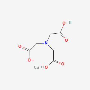 molecular formula C6H7CuNO6 B1202392 Acetic acid, nitrilotri-, copper(2+) salt (1:1) CAS No. 1188-47-2