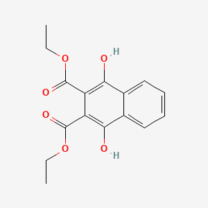molecular formula C16H16O6 B1202396 Diethyl 1,4-dihydroxynaphthalene-2,3-dicarboxylate CAS No. 59883-07-7