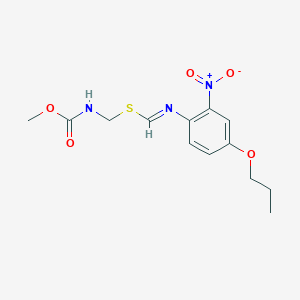 1-(2-Nitro-4-propyloxyphenyl)-3-carbomethoxy-S-methylisothiourea