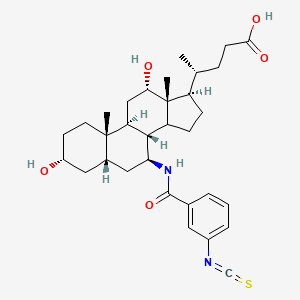 molecular formula C32H44N2O5S B1202404 3'-Isothiocyanatobenzamidecholic acid CAS No. 91418-75-6