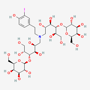 molecular formula C32H54INO21 B1202411 Dilactitol tyramine CAS No. 98503-07-2