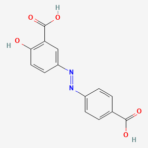molecular formula C14H10N2O5 B1202415 Salicylazobenzoic acid CAS No. 64896-26-0