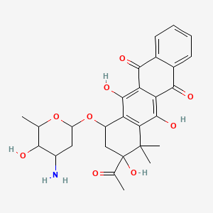 molecular formula C28H31NO9 B1202421 4-Demethoxy-10,10-dimethyldaunomycin CAS No. 91003-74-6