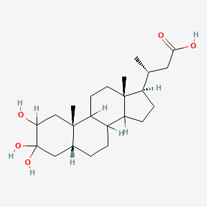 molecular formula C23H38O5 B1202425 Norursocholic acid CAS No. 139265-35-3