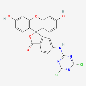 molecular formula C23H12Cl2N4O5 B1202431 6-(4,6-Dichlorotriazinyl)aminofluorescein CAS No. 82169-58-2