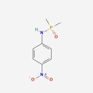 molecular formula C8H11N2O3P B1202432 P,P-Dimethyl-N-(4-nitrophenyl)phosphinic amide CAS No. 82720-46-5