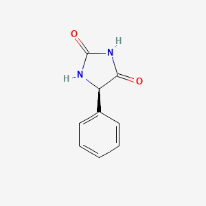 molecular formula C9H8N2O2 B1202445 (5R)-5-phenylimidazolidine-2,4-dione CAS No. 41807-35-6