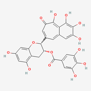 molecular formula C27H20O13 B1202455 Epitheaflagallin 3-O-gallate 