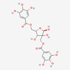 [(5R)-3,4,5-trihydroxy-4-[(3,4,5-trihydroxybenzoyl)oxymethyl]tetrahydrofuran-2-yl]methyl 3,4,5-trihydroxybenzoate