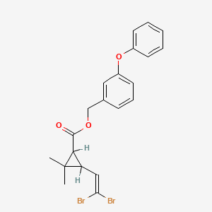 molecular formula C21H20Br2O3 B1202477 3-Phenoxybenzyl 3-(2,2-dibromovinyl)-2,2-dimethylcyclopropanecarboxylate CAS No. 82691-18-7
