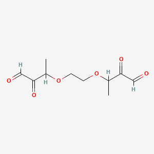 molecular formula C10H14O6 B1202479 3-[2-(3,4-Dioxobutan-2-yloxy)ethoxy]-2-oxobutanal CAS No. 84031-85-6