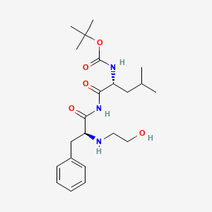 molecular formula C22H35N3O5 B1202482 tert-Boc-leu-phe-EA CAS No. 86810-21-1
