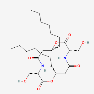 molecular formula C26H46N2O8 B1202507 Serratamolide CAS No. 5285-25-6