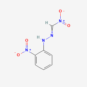 molecular formula C7H6N4O4 B1202509 2-nitro-N-(nitromethylideneamino)aniline 