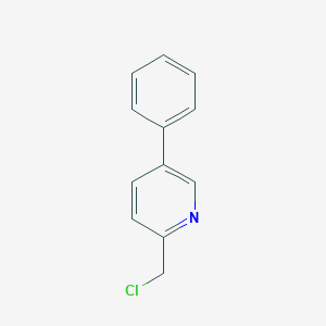 molecular formula C12H10ClN B120251 2-(氯甲基)-5-苯基吡啶 CAS No. 146775-28-2