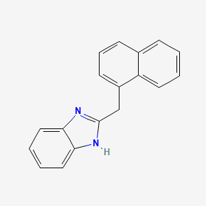 molecular formula C18H14N2 B1202511 2-(Naphthalen-1-ylmethyl)-1H-benzo[d]imidazole CAS No. 42268-60-0