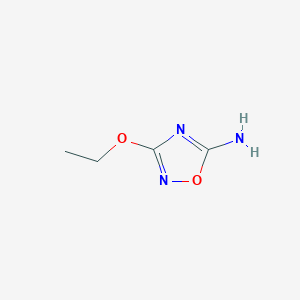 molecular formula C4H7N3O2 B120253 3-Ethoxy-1,2,4-oxadiazol-5-amine CAS No. 154020-14-1
