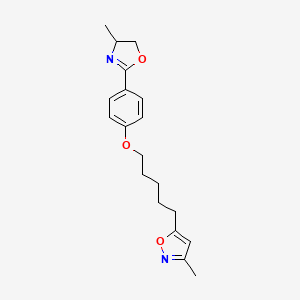 3-Methyl-5-[5-[4-(4-methyl-4,5-dihydrooxazol-2-yl)phenoxy]pentyl]isoxazole