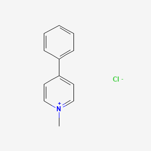 molecular formula C12H12ClN B1202540 Cyperquat chloride CAS No. 39794-99-5