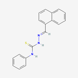 molecular formula C18H15N3S B12025414 1-naphthaldehyde N-phenylthiosemicarbazone CAS No. 24090-94-6
