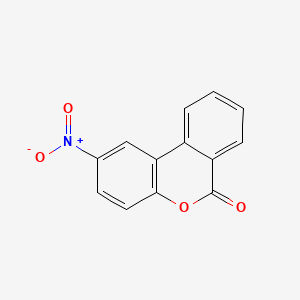 molecular formula C13H7NO4 B1202542 2-Nitro-6H-dibenzo[b,d]pyran-6-one CAS No. 6623-66-1