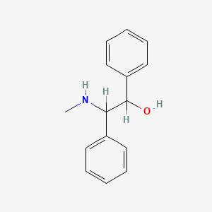 molecular formula C15H17NO B1202546 2-(Methylamino)-1,2-diphenylethanol CAS No. 54852-85-6