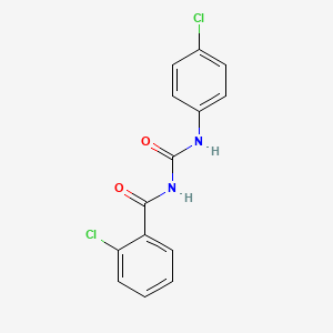 molecular formula C14H10Cl2N2O2 B1202548 Chlorbenzuron CAS No. 57160-47-1